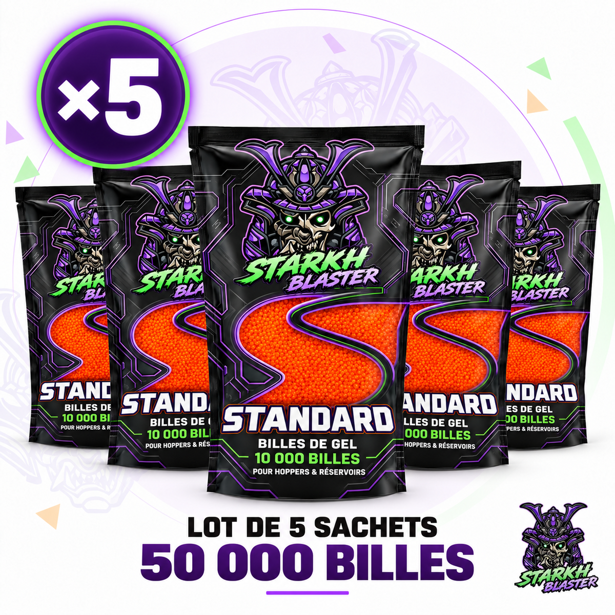 50 000 Billes gel blaster Starkh Blaster