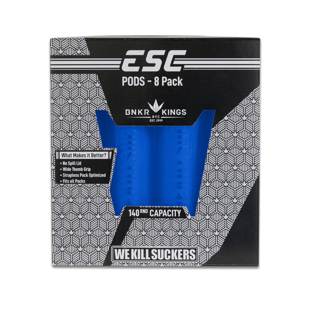 BUNKERKINGS ESC PODS - 8 PACK - BLUE
