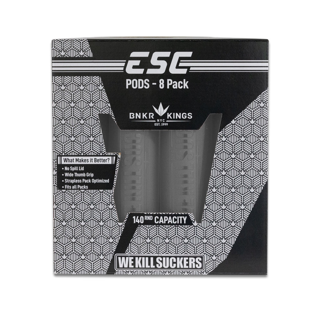 BUNKERKINGS ESC PODS - 8 PACK - CLEAR