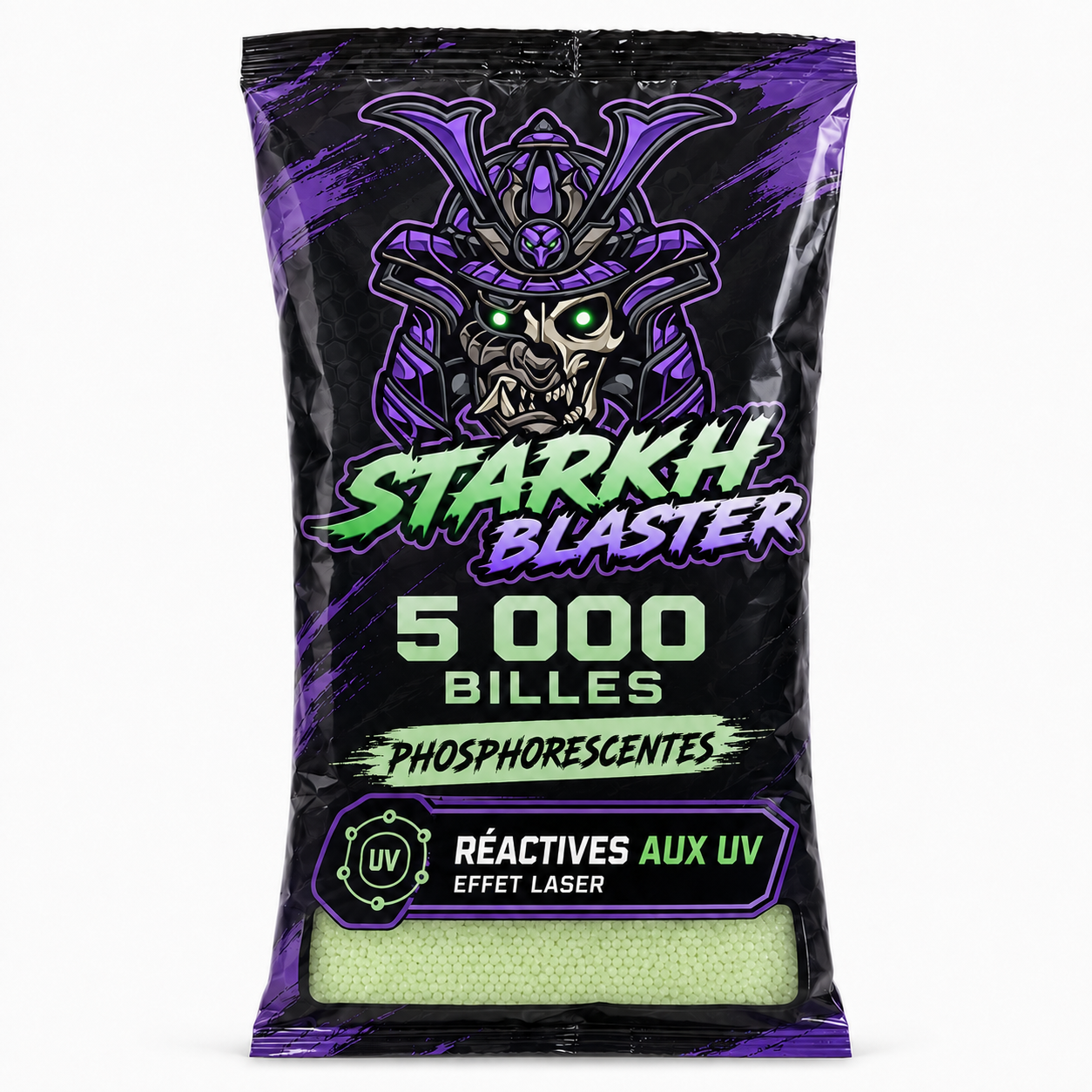 5 000 Billes Gel Blaster Phosphorescentes – Réactives aux UV