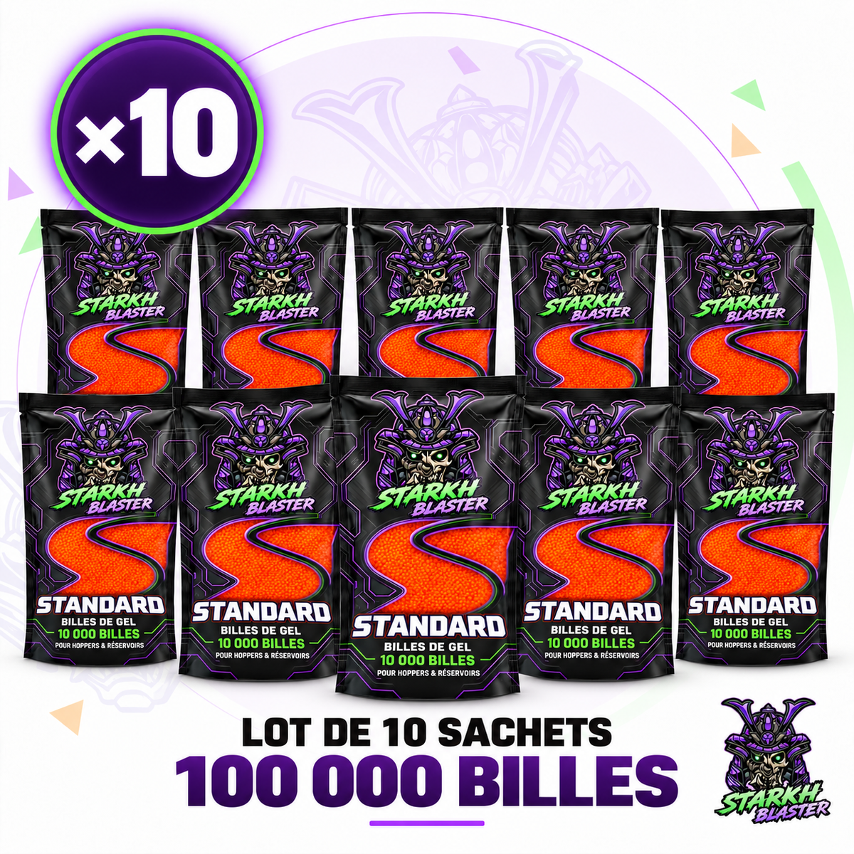 100 000 Billes gel blaster Starkh Blaster