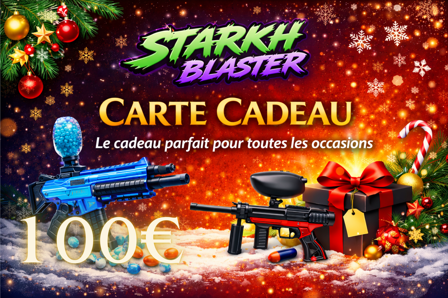 Carte cadeau Starkh Blaster - Paintball (valable sur tout le site)
