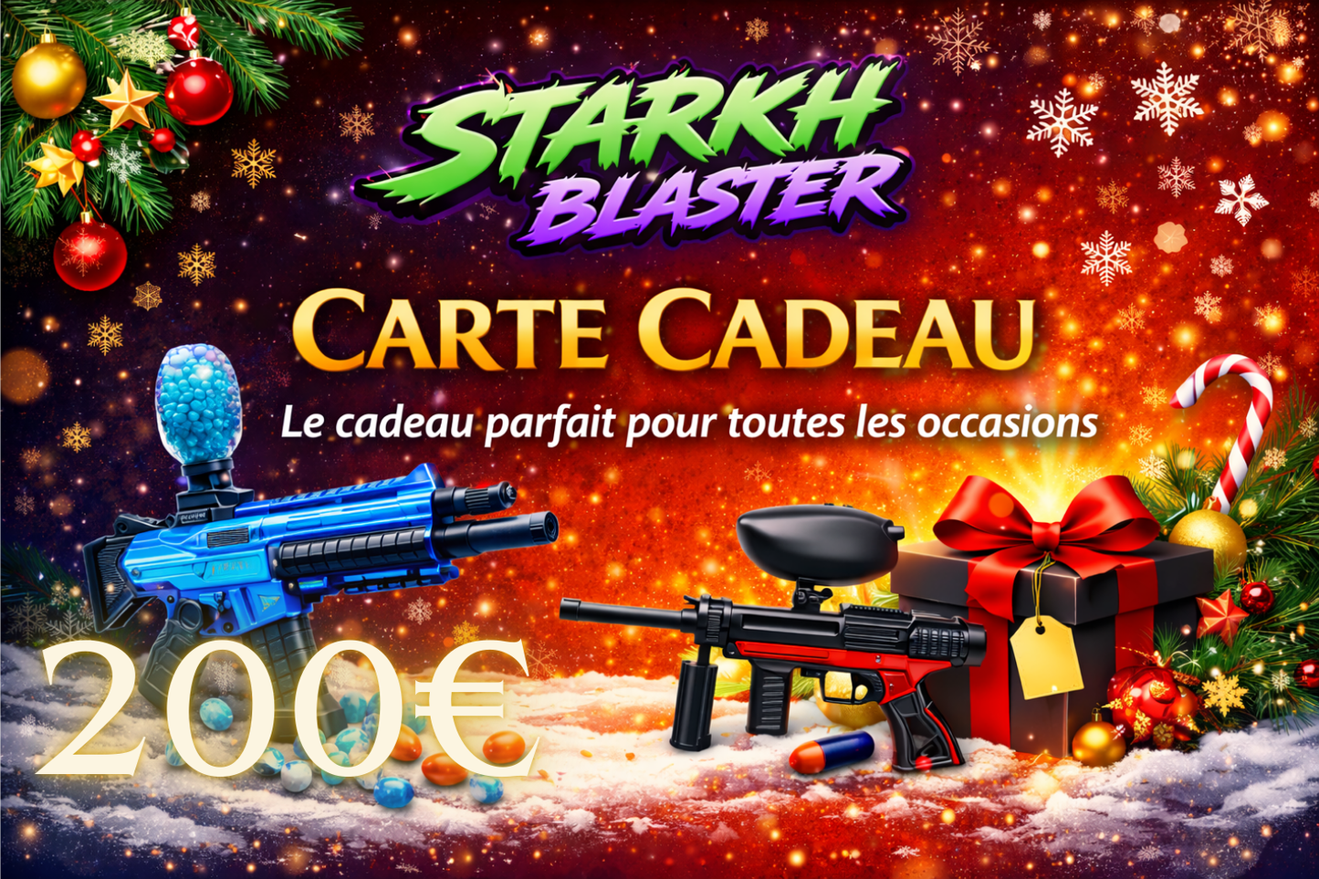 Carte cadeau Starkh Blaster - Paintball (valable sur tout le site)