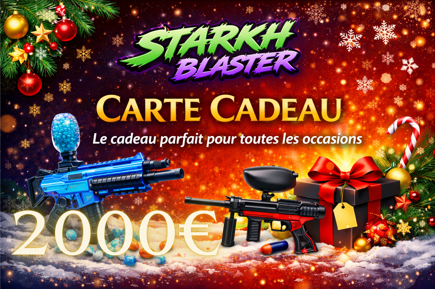 Carte cadeau Starkh Blaster - Paintball (valable sur tout le site)