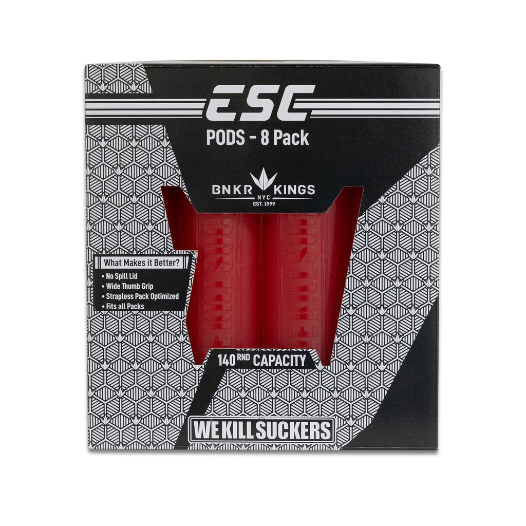 BUNKERKINGS ESC PODS - 8 PACK - RED