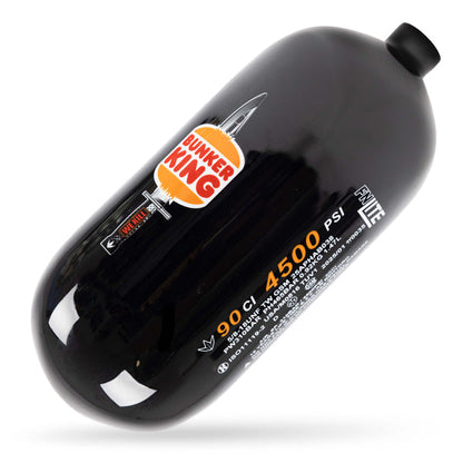Bunkerkings FN Lite Air Bottle Only - 90ci 4500psi - Black BK Knife - Bouteille d'air comprimé 1,47L