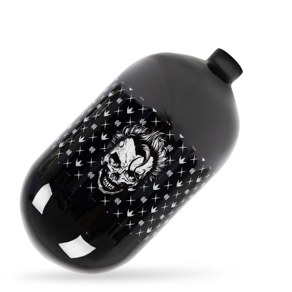 Bunkerkings FN Lite Air Bottle Only - 70ci 4500psi - Black Joker Skull - Bouteille d'air comprimé 1,15L