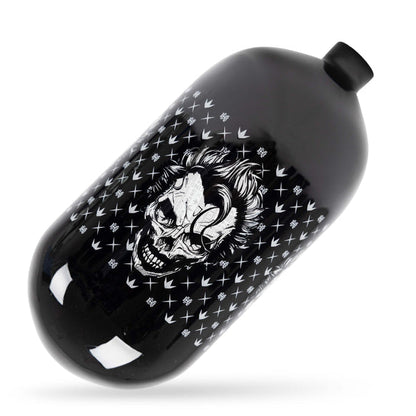 Bunkerkings FN Lite Air Bottle Only - 80ci 4500psi - Black Joker Skull - Bouteille d'air comprimé 1,3L