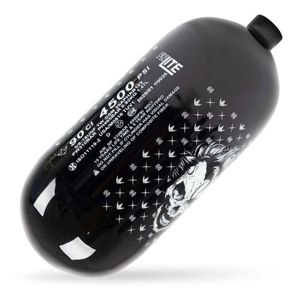 Bunkerkings FN Lite Air Bottle Only - 90ci 4500psi - Black Joker Skull - Bouteille d'air comprimé 1,47L