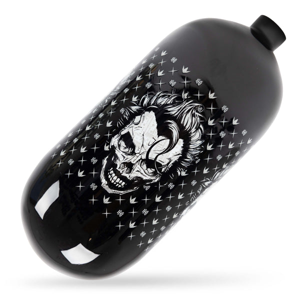 Bunkerkings FN Lite Air Bottle Only - 90ci 4500psi - Black Joker Skull - Bouteille d'air comprimé 1,47L