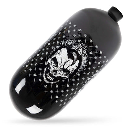 Bunkerkings FN Lite Air Bottle Only - 90ci 4500psi - Black Joker Skull - Bouteille d'air comprimé 1,47L