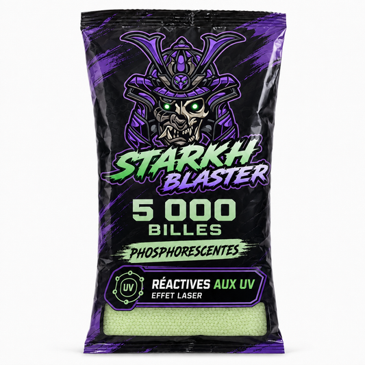 5 000 Billes Gel Blaster Phosphorescentes – Réactives aux UV